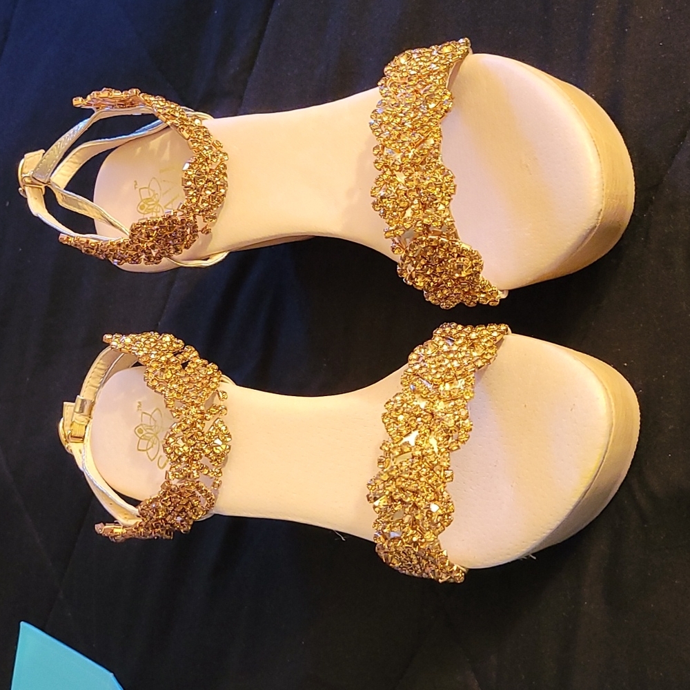 Gold Espadrilles - image 2